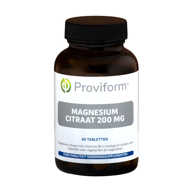 Magnesium Citraat 200mg & bio-actief B6