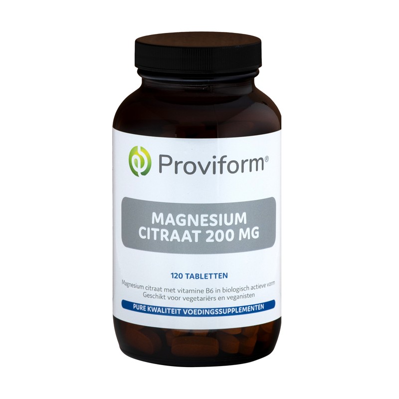 Magnesium Citraat 200mg & bio-actief B6