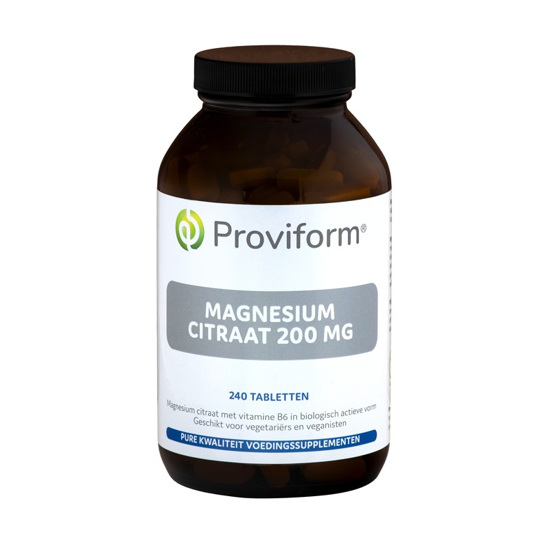 Magnesium Citraat 200mg & bio-actief B6