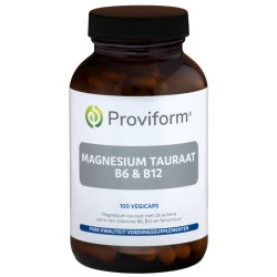 Magnesium Tauraat B6 & B12 100vcaps