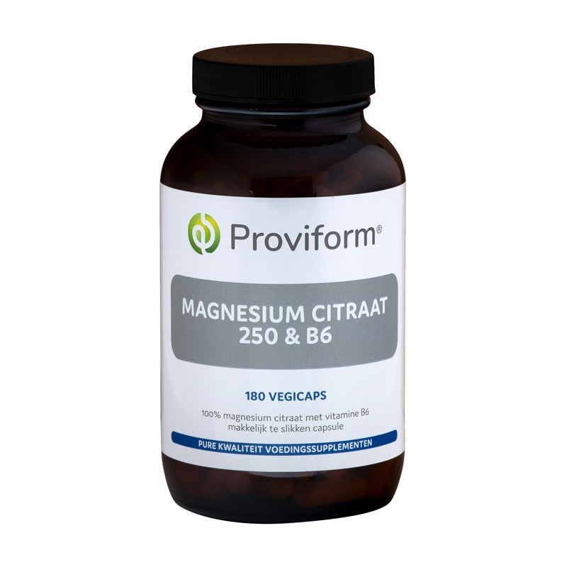 Magnesium Citraat 250 en B6 180vcaps