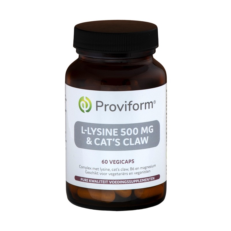 L-Lysine 500 mg & Cat's Claw 60vcaps