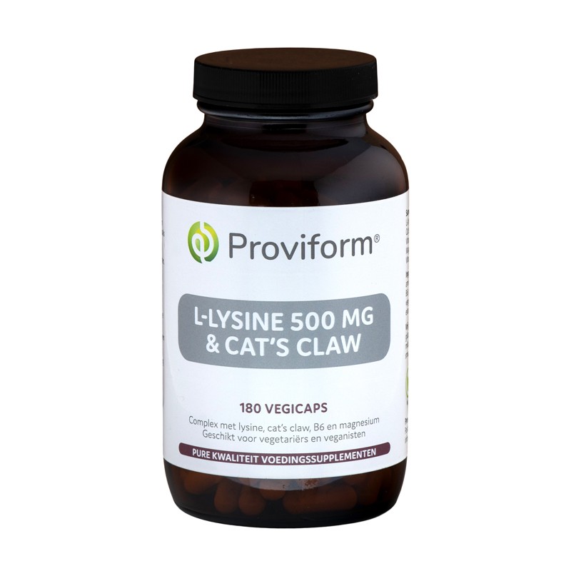 L-Lysine 500mg & Cat's Claw 180vcaps