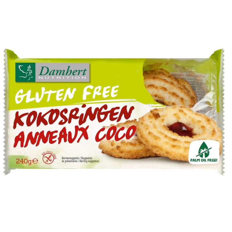 Gluten Free Kokosringen Fruitvulling