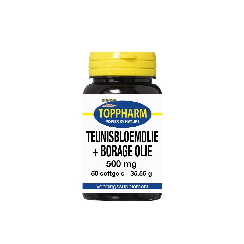 Teunisbloemolie + borage olie 500 mg