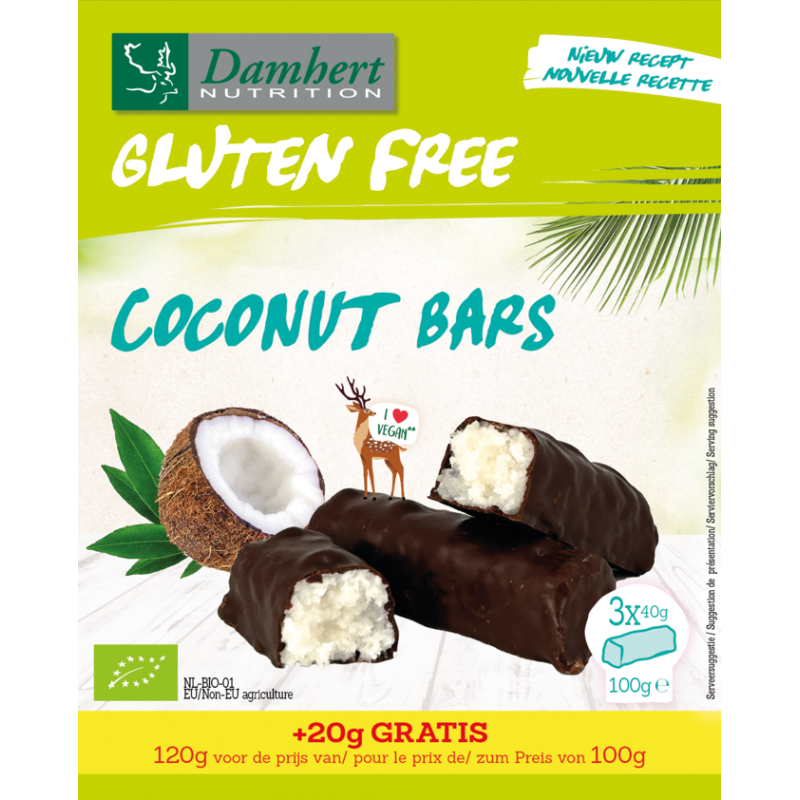 Gluten Free Kokosrepen Coconut Bars