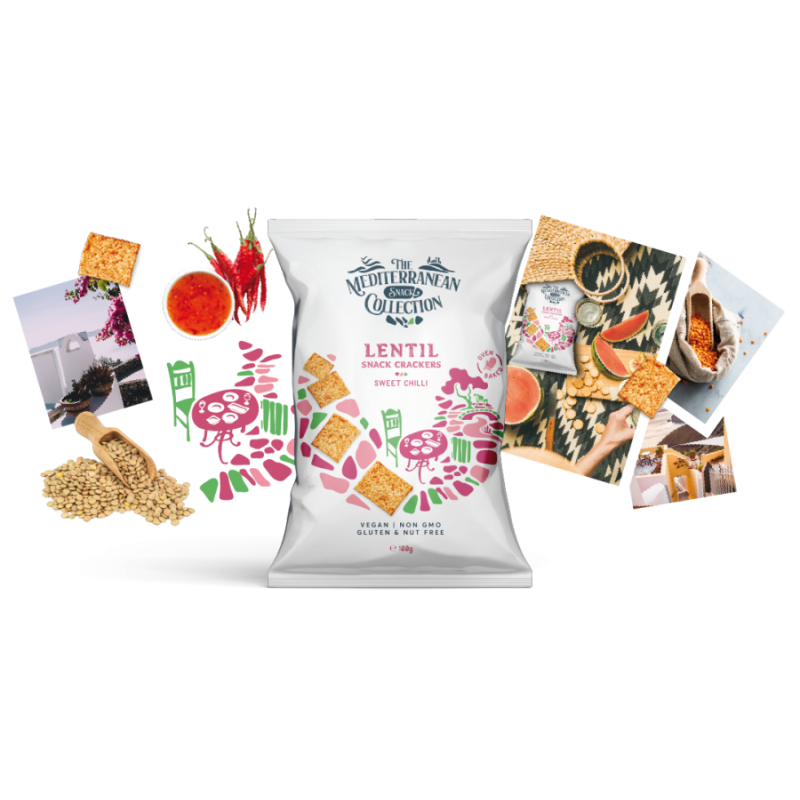 Lentil Snack Crackers glutenvrij
