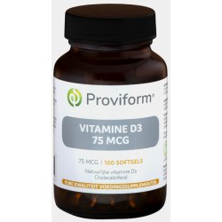 Vitamine D3 - 75mcg (3000 IE) 100softgel