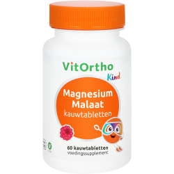 Magnesium Malaat Kind frambozen kauwtabl