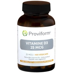 Vitamine D3 - 25mcg (1000 IE) 100vcaps