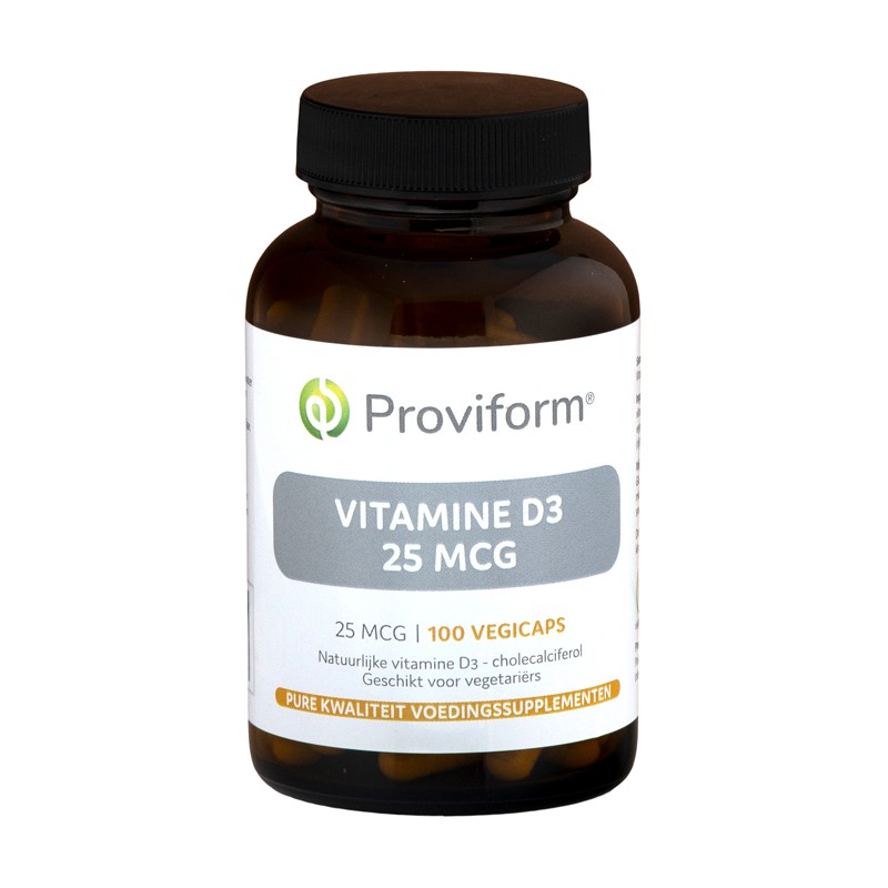 Vitamine D3 - 25mcg (1000 IE) 100vcaps