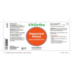 Magnesium Malaat kauwtabl frambozen