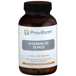 Vitamine D3 - 25mcg (1000 IE) 200vcaps