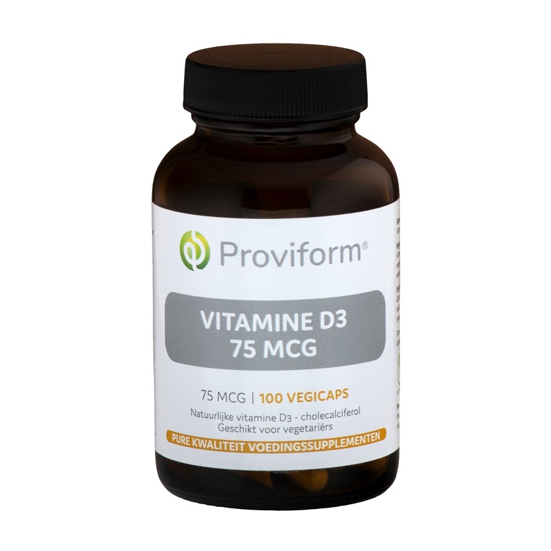 Vitamine D3 - 75mcg (3000 IE) 100vcaps